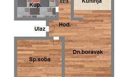 Jednoiposoban stan, Novi Sad, Petrovaradin, prodaja, 33m2, 69700e, id1059205